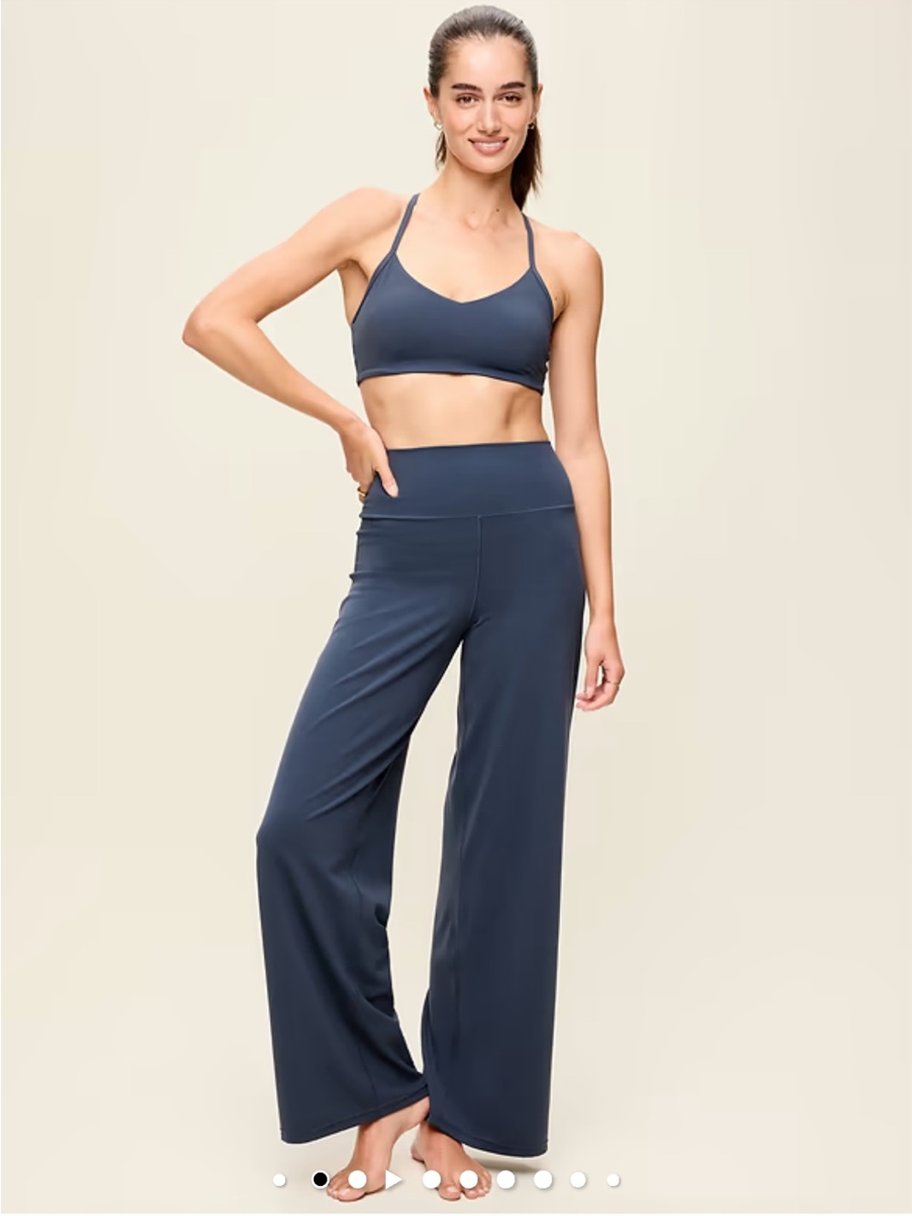 Old Navy Charcoal wide leg active pant